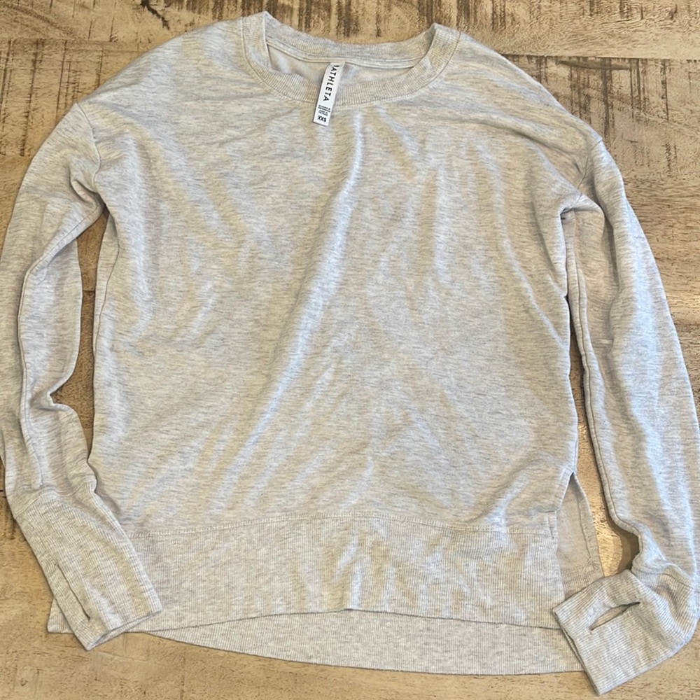 Athleta- Grey sweatshirt XXS